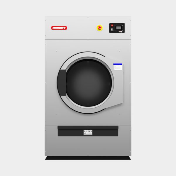mesin pengering laundry imaury tumble dryer tdi series pemanas gas electric steam kapasitas 30 kg depan